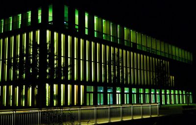 Close-up of illuminated lights at night