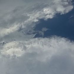 Low angle view of cloudy sky