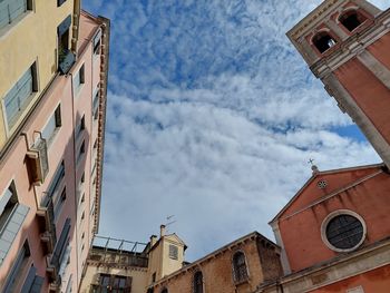 Low angle view of building against sky