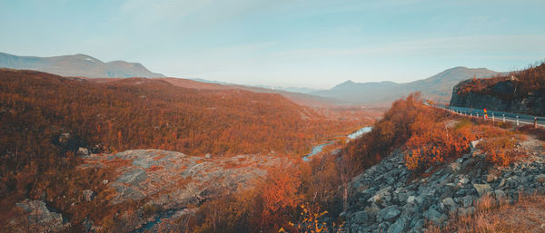 Panoramic view of landscape against sky