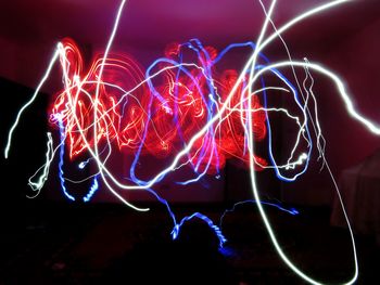 Light painting at night