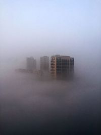 View of foggy weather