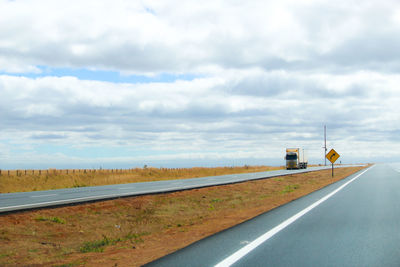 Road against sky