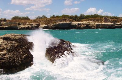 Scenic view of sea against sky