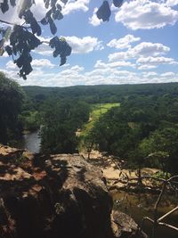 Scenic view of landscape against sky