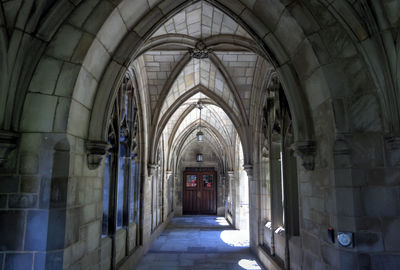 Corridor of historic building