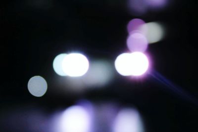 Defocused lights at night