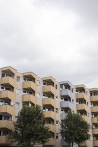 Low angle view of buildings against sky