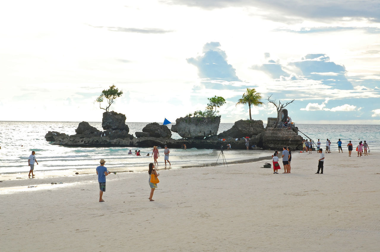 GROUP OF PEOPLE ON BEACH