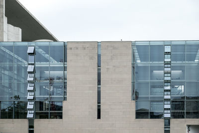 Modern building against clear sky