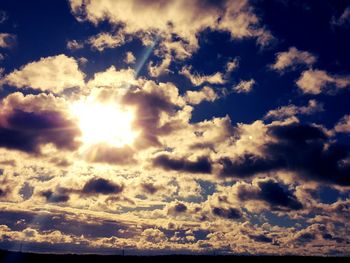 Low angle view of clouds in sky