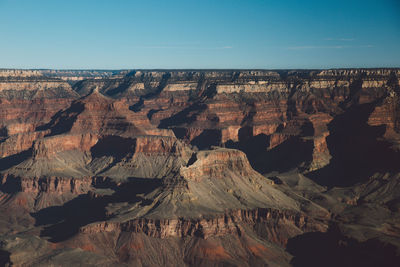 Aerial view of rock formation