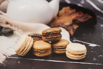 Close-up of food on table