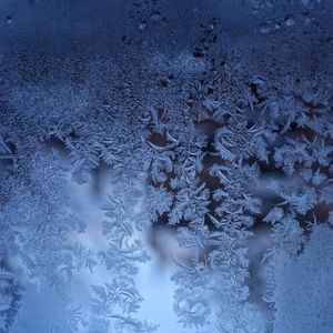 Close-up of frozen glass 