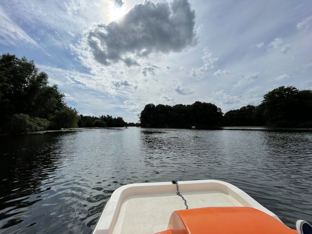 VIEW OF LAKE AGAINST SKY