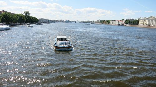 Boats in sea