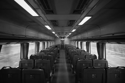 Interior of train