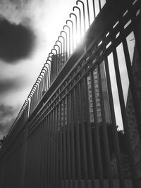 Low angle view of bridge against sky