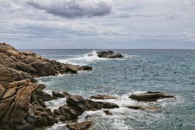 Scenic view of sea against sky