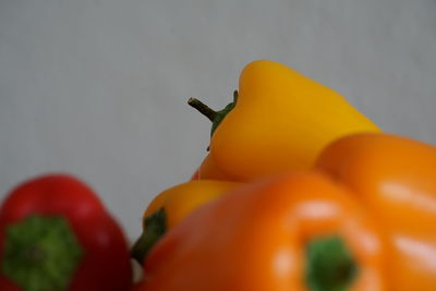 Close-up of orange bell peppers