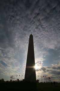 View of building against cloudy sky