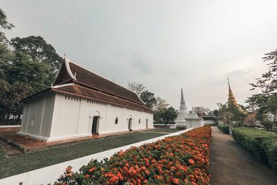 View of traditional building against sky