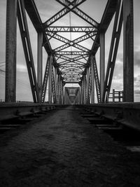 Bridge over water against sky