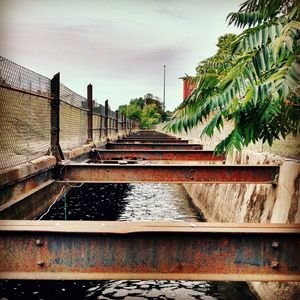 Railroad track on railroad track