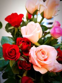 Close-up of rose bouquet