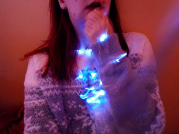 Close-up of woman hands