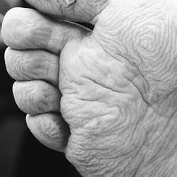 Close-up of human hand