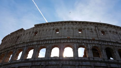 Low angle view of historical building against sky