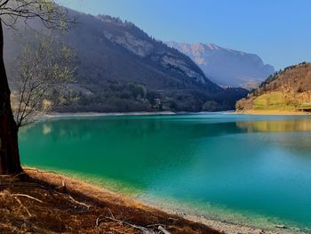 Scenic view of lake