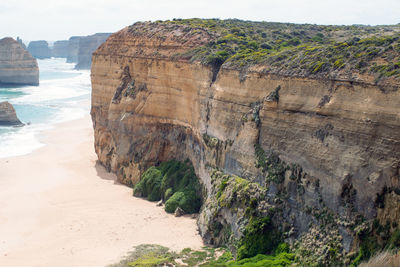 View of calm beach against the sky