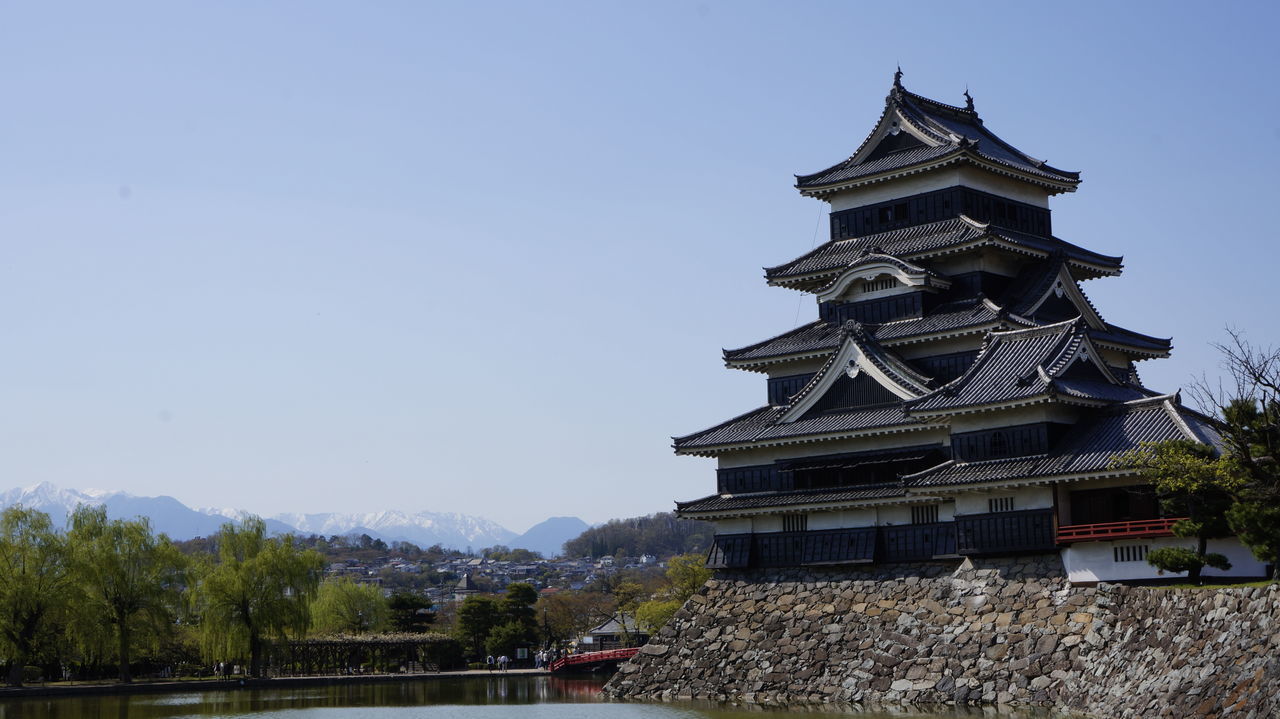 LOW ANGLE VIEW OF PAGODA AGAINST SKY IN CITY