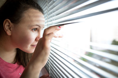 Portrait of a girl looking away