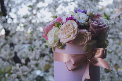 Close-up of rose bouquet