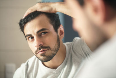 Portrait of young man