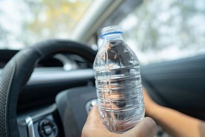 Close-up of water bottle