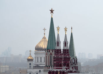 St basils cathedral during foggy weather