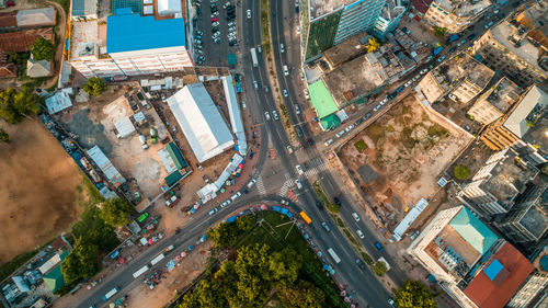 Aerial view of the haven of peace, city of dar es salaam