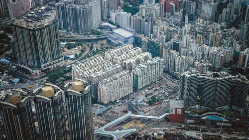 Aerial view of city