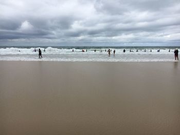 Group of people on beach