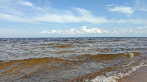 Scenic view of sea against sky