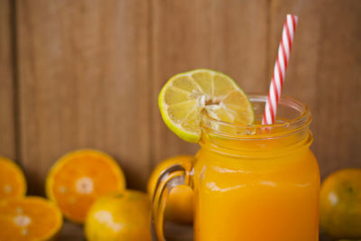 Close-up of drink in glass