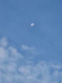 Low angle view of blue sky