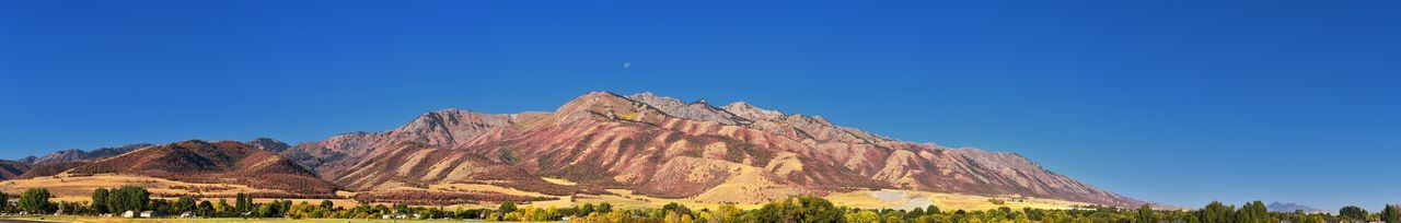 Logan valley landscape views including wellsville mountains, nibley, hyrum, wasatch range utah usa