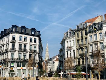 Low angle view of buildings against sky