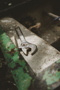 Close-up of rusty metal