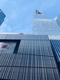 Low angle view of modern building against sky
